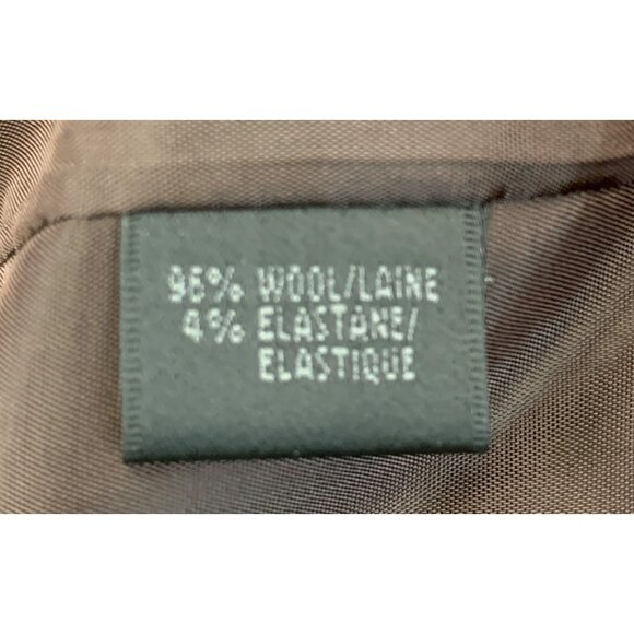 Lafayette 148 Women's Wool Blazer & Skirt Set Size 10/12  Brown 7401 GUC - Picture 10 of 11